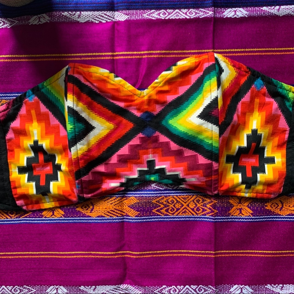 Aztec Print bustier top - Picture 2 of 4